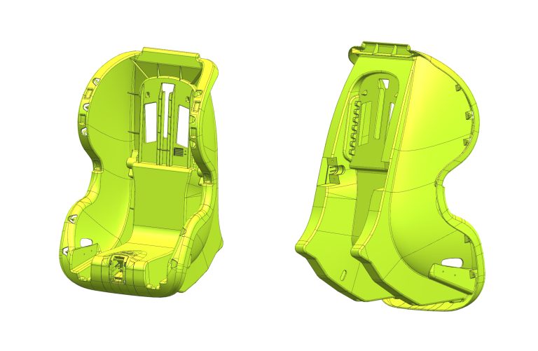 Child Car Seat Injection Mold: Cooling and Core Pulling